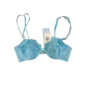 Scarlett Gasque - Scarlett Lace Wired Bra in Blue